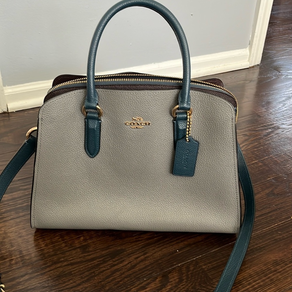 Coach Channing Carryall In Colorblock 76089 satchel handbag purse bag